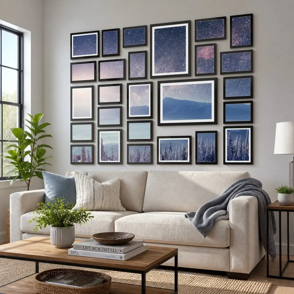 Photo Frame Set 26PCS Multiple Sizes 3.5x5" 4x6" 5x7" 8x10" Wall Art Display