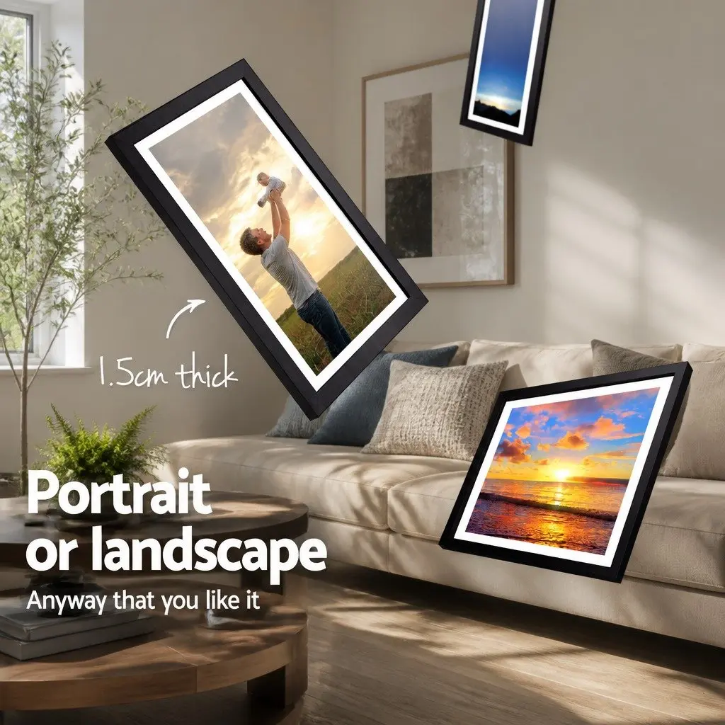 Photo Frame Set 30-Piece Wall Art Display Black Multiple Sizes 3.5x5 4x6 5x7