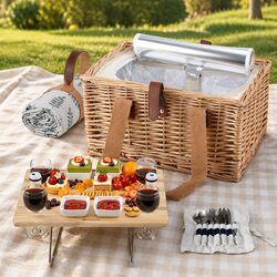 Specifications of 4 Person Picnic Basket Set with Cooler and Table