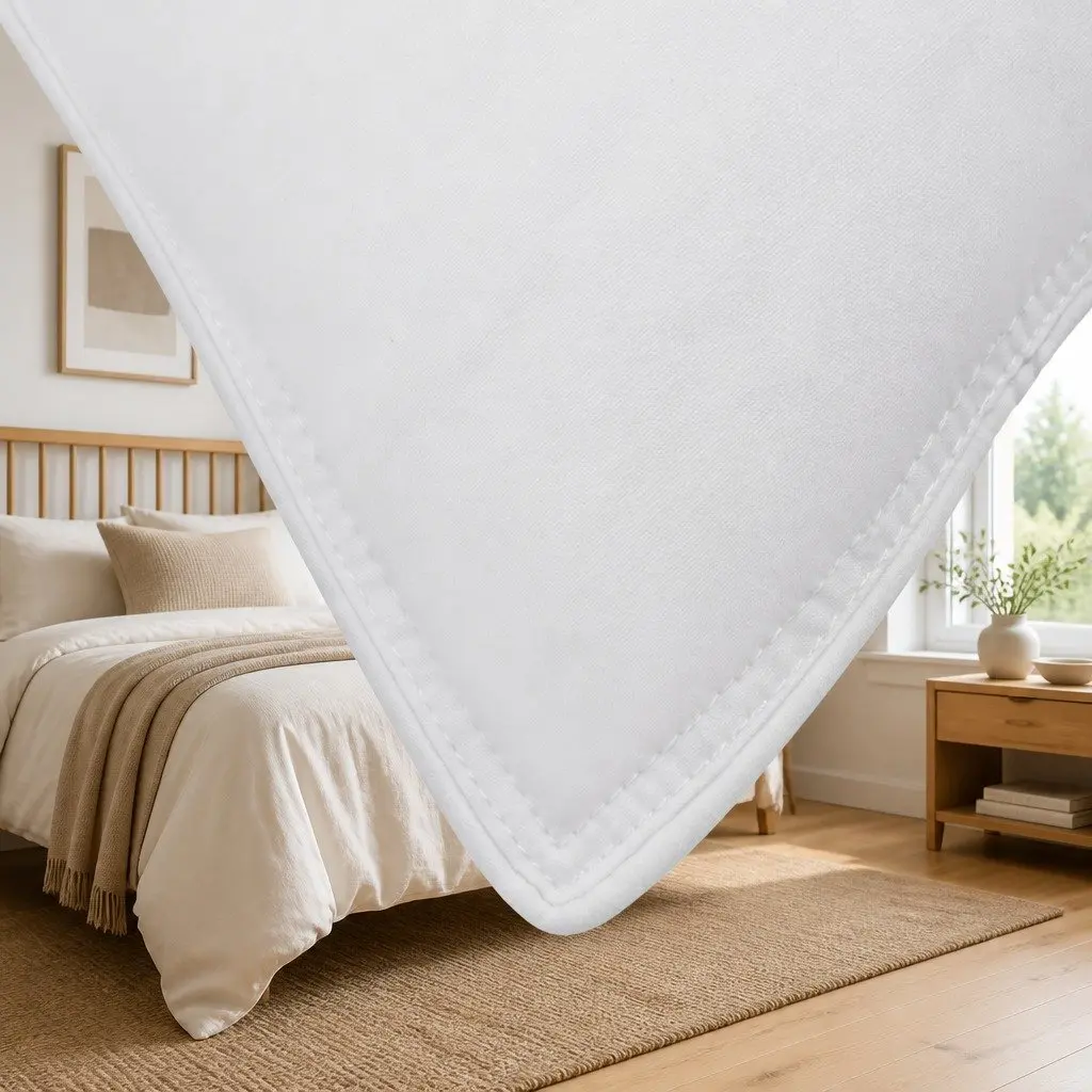 Duck Feather Down Pillow Set for Bedroom 73 x 48cm White