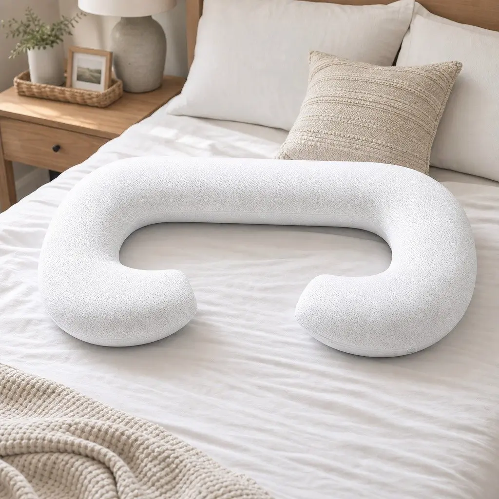 C-Shaped Pregnancy Pillow for Side Sleepers