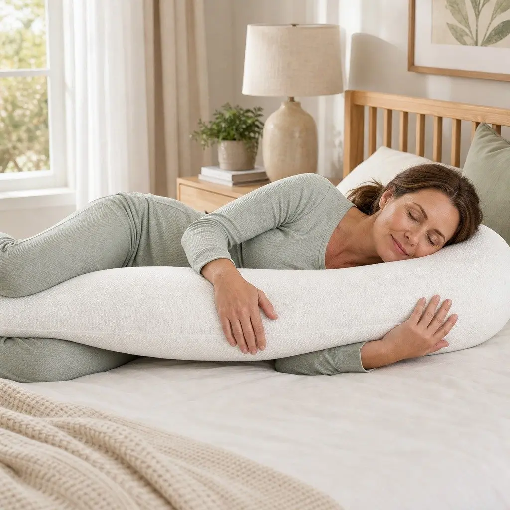 C-Shaped Pregnancy Pillow for Side Sleepers