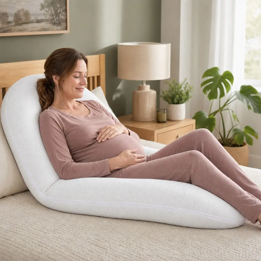 C-Shaped Pregnancy Pillow for Side Sleepers