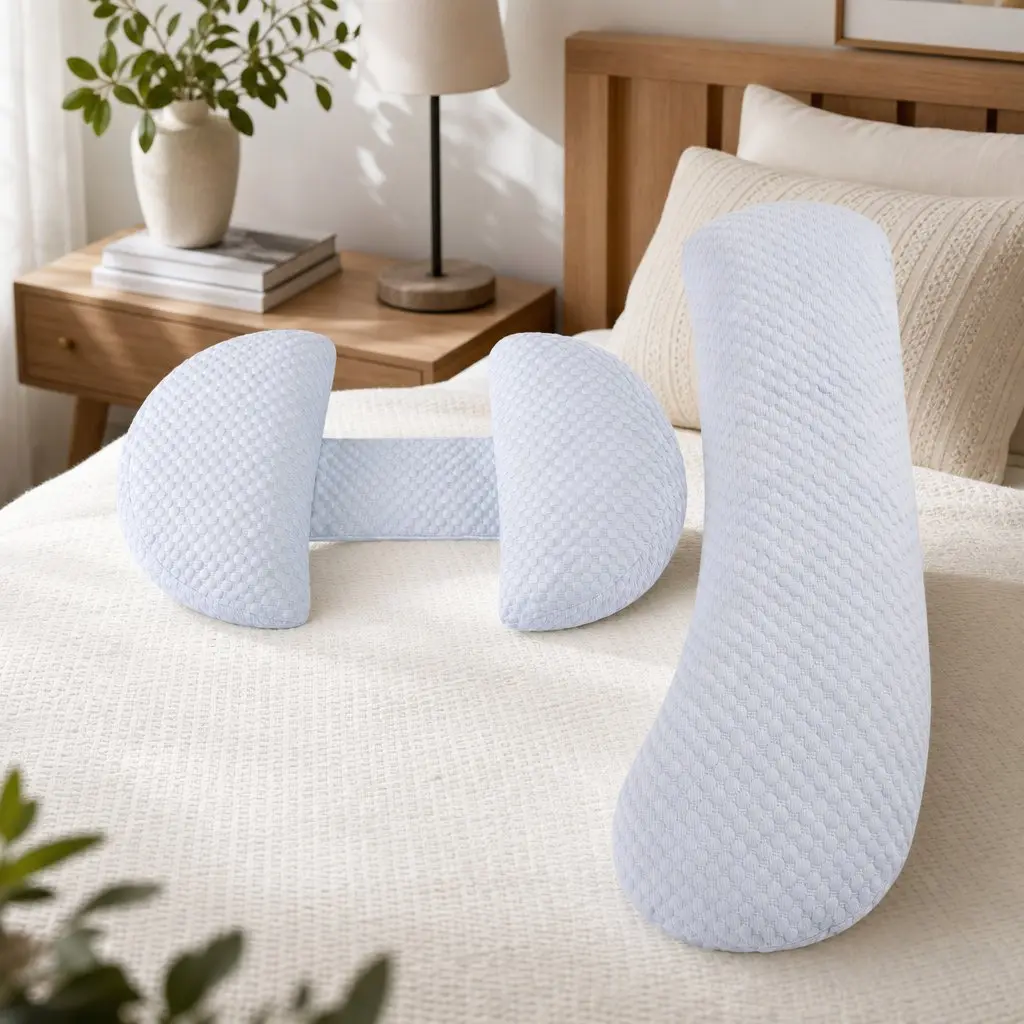 Cooling Body Pillow Adjustable Maternity Support for Back Belly Hips 37x87 cm