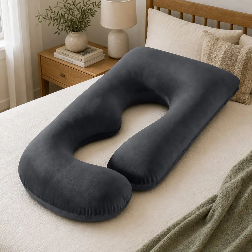 G-Shaped Pregnancy Pillow Full Body Maternity Support Cushion Side Sleeper Back