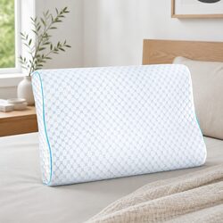 Memory Foam Contour Pillow: 60cm x 40cm x 11cm Dimensions
