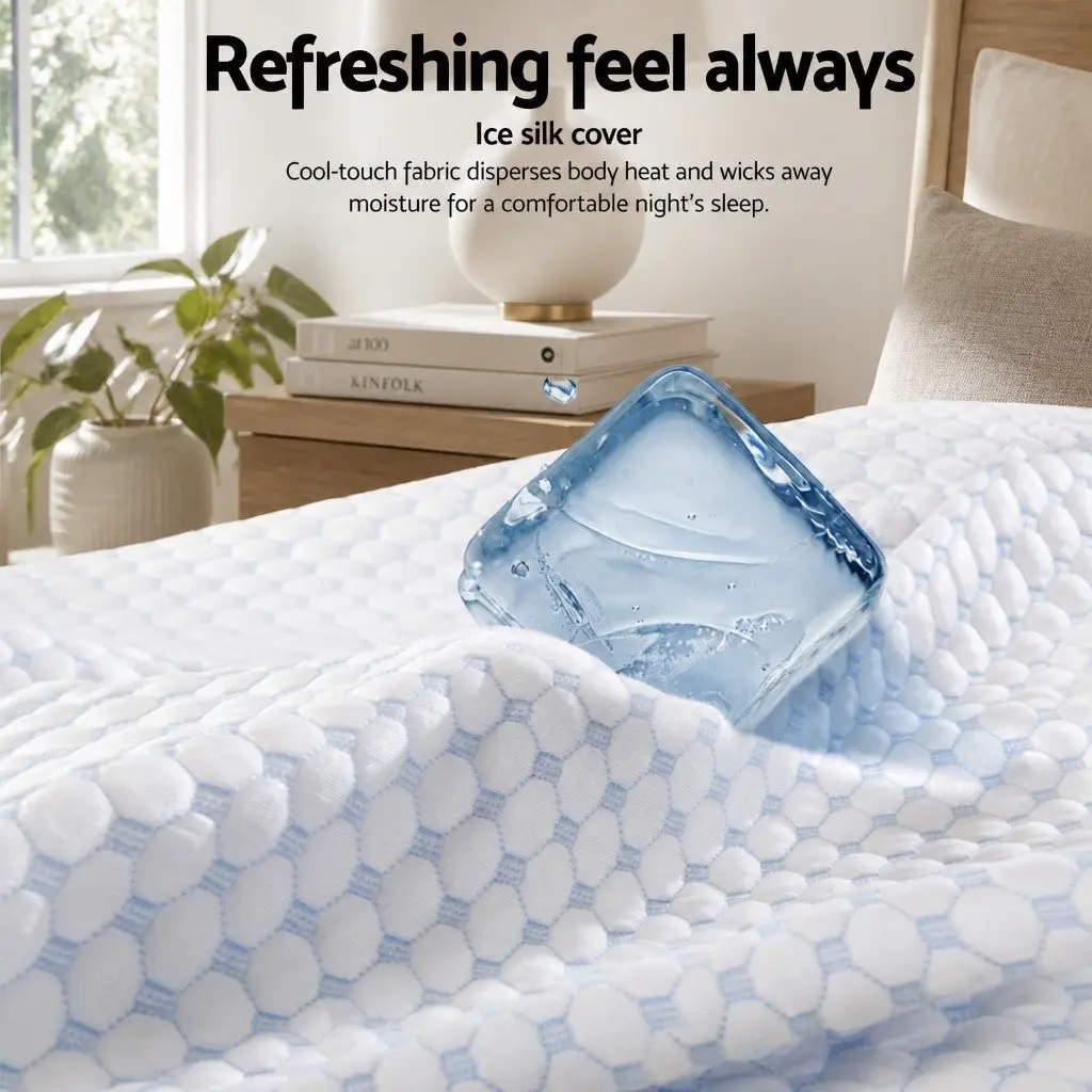 Memory Foam Contour Pillow for Head Neck Support 60cm x 40cm White