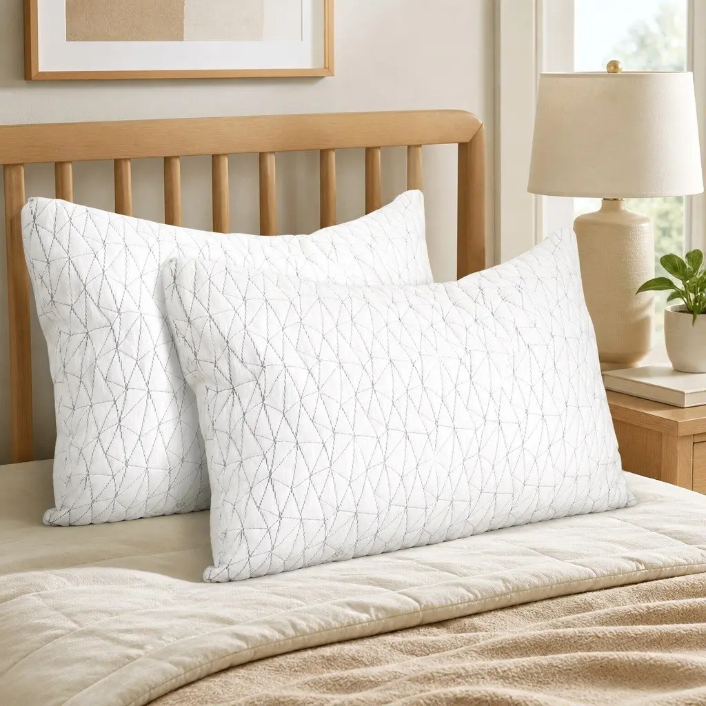 King Size Twin Pack Memory Foam Pillows
