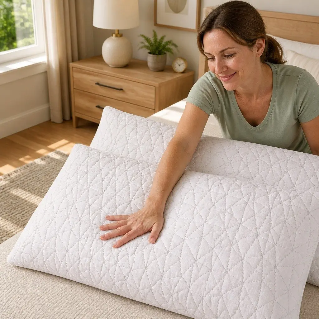 King Size Twin Pack Memory Foam Pillows