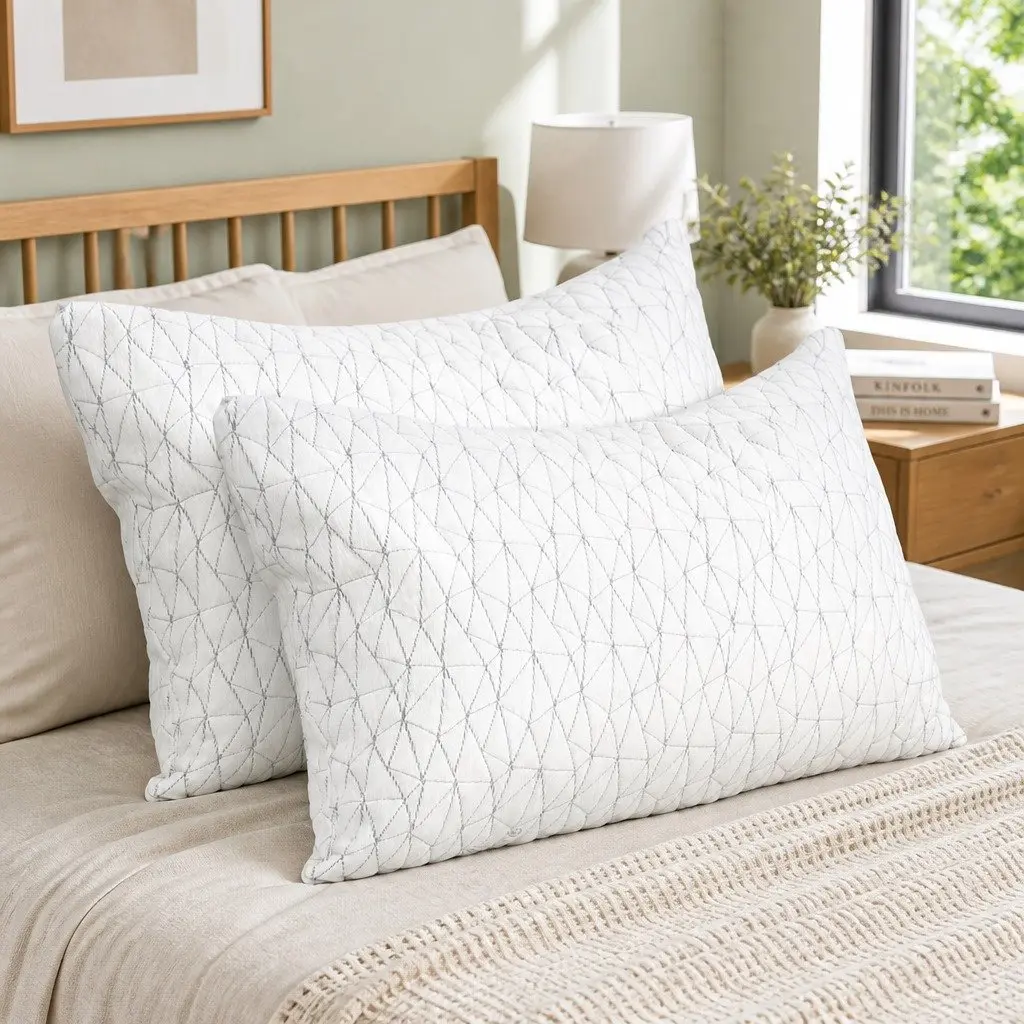 King Size Twin Pack Memory Foam Pillows