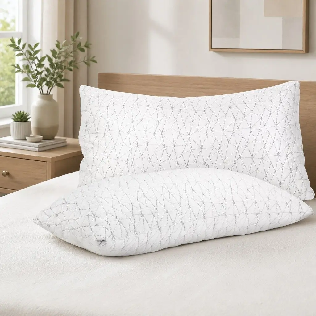 Gel-Infused Memory Foam Pillows Twin Pack