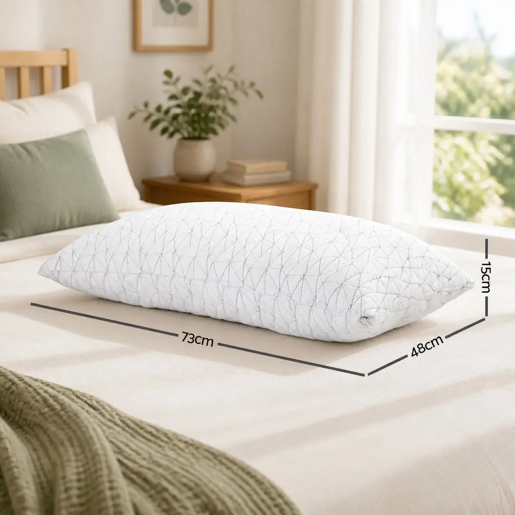 Gel-Infused Memory Foam Pillows Twin Pack