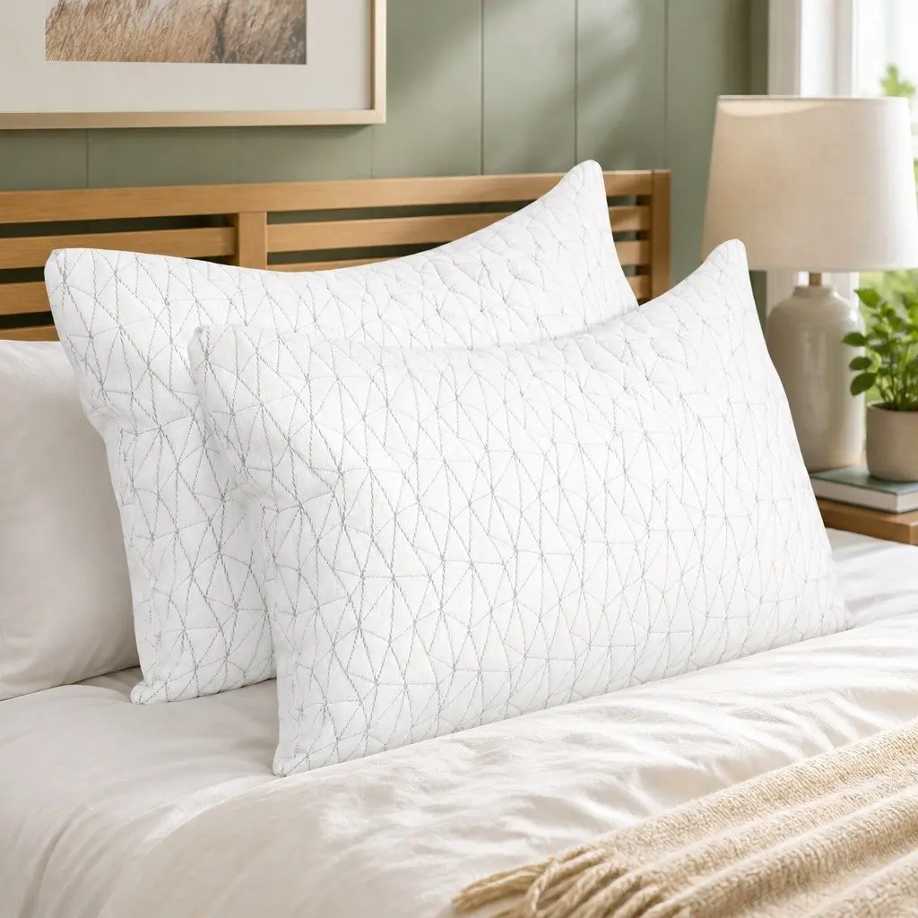 Gel-Infused Memory Foam Pillows Twin Pack