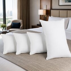 Bed Pillow Set 4 Pack Family Hotel Standard 48x73cm Firm Medium Pillows