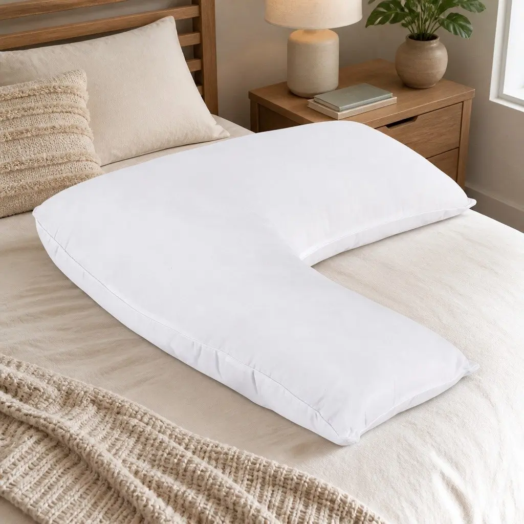V Shape Body Pillow for Sleeping and Nursing 58 x 35 x 18cm