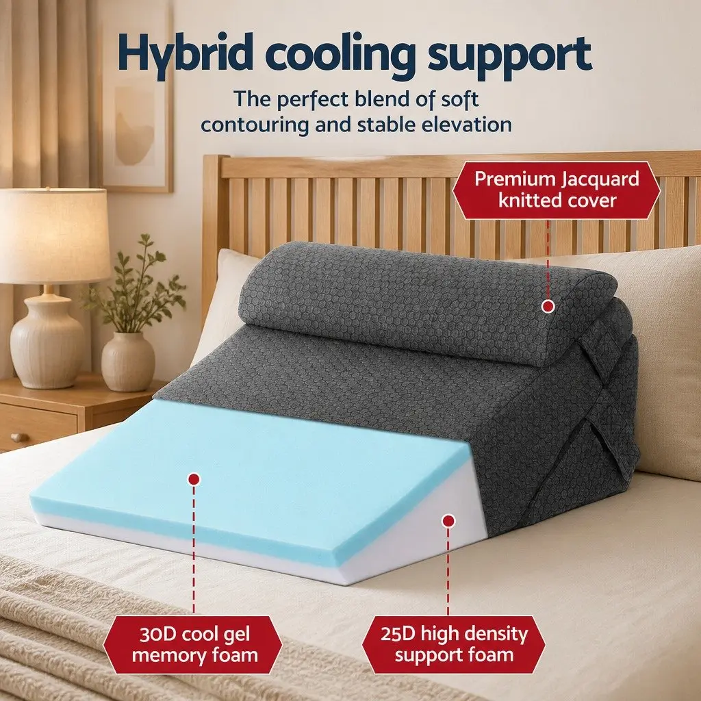 Adjustable Wedge Pillow in Grey