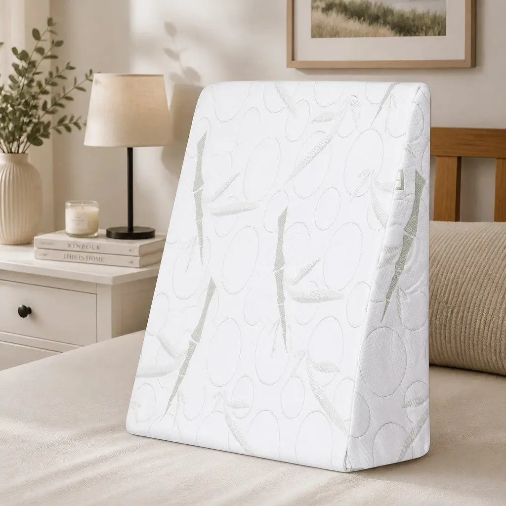 Wedge Pillow for Elevated Sleeping Ergonomic Support 61 x 62 x 20cm