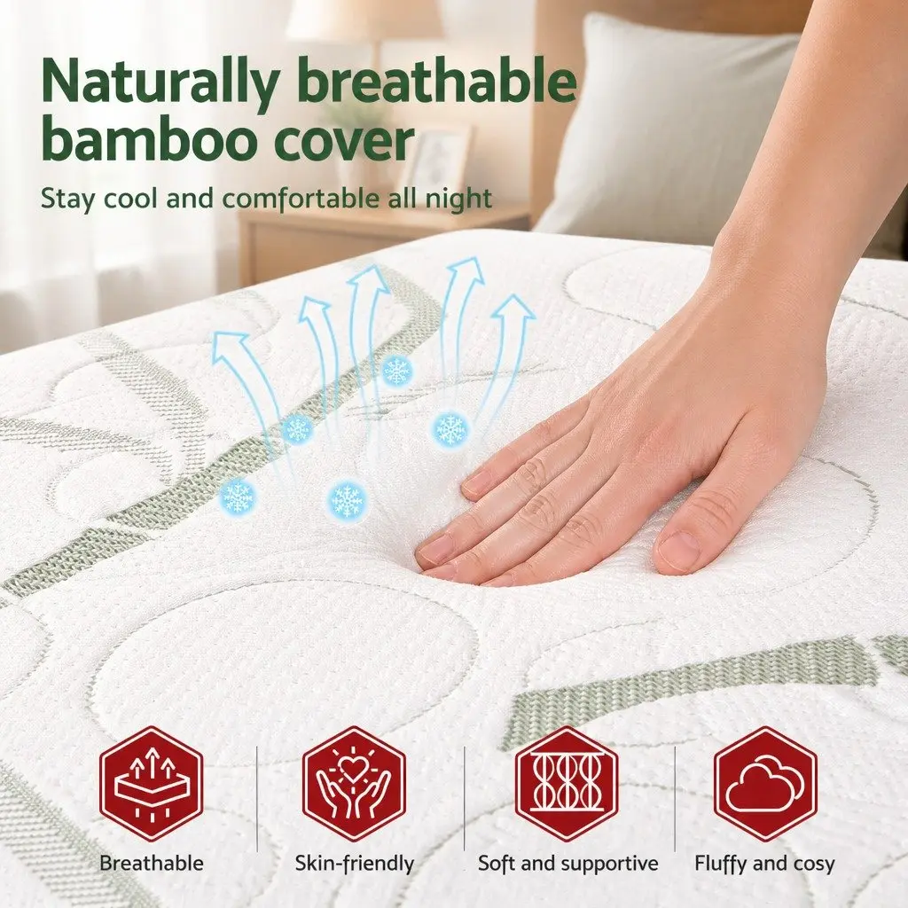 Wedge Pillow for Elevated Sleeping Ergonomic Support 61 x 62 x 20cm