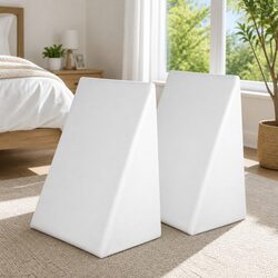 Wedge Pillow Twin Pack Memory Foam Back Support Elevating Bed Cushion