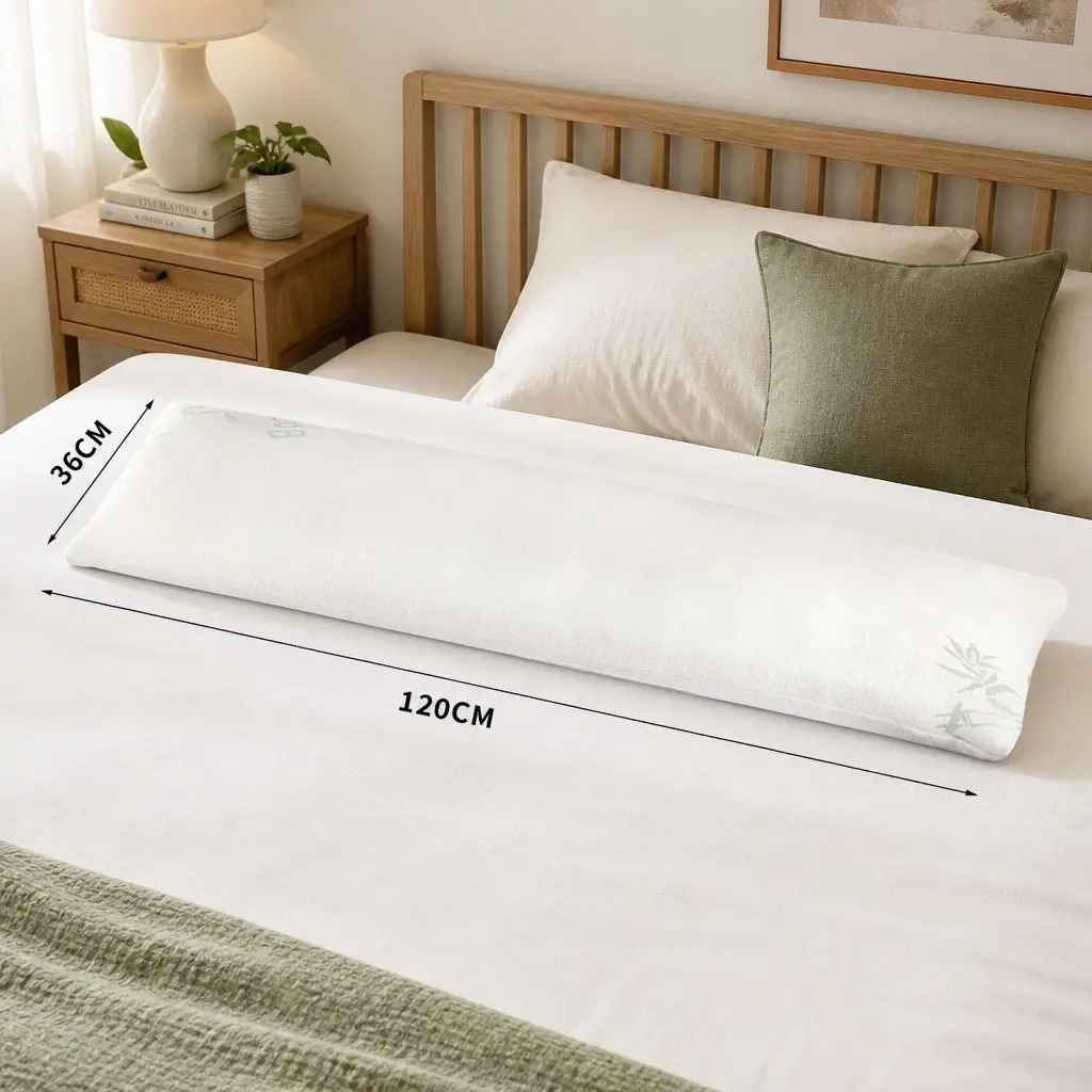 Body Pillow Full Length Support for Side Sleeping and Pregnancy 120cm x 36cm