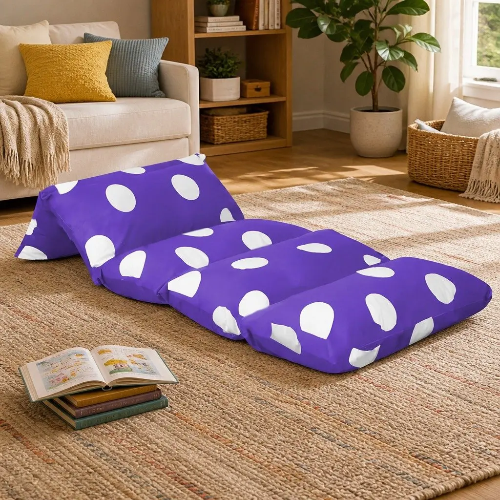Large Kids Foldable Lounger Pillow