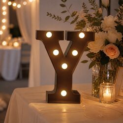 LED Metal Letter Lights Free Standing Alphabet Home Party Wedding Decoration