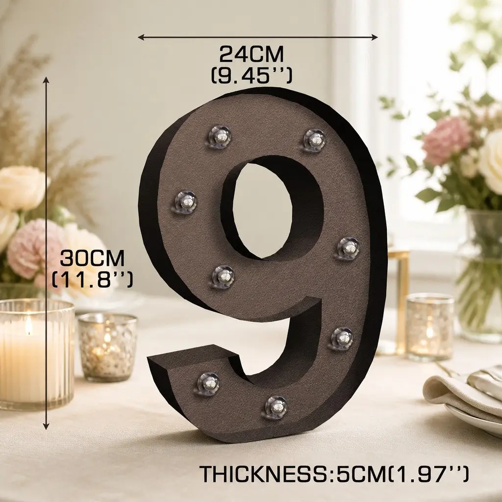 LED Metal Letter and Number Lights