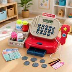 Kids Cash Register Toy Set - Size 31 x 11.5 x 15 cm