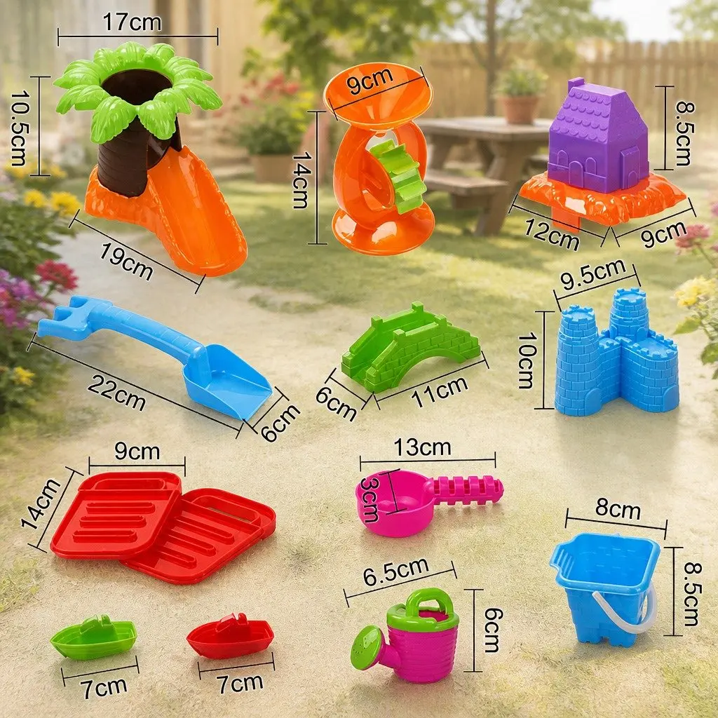 Kids Sand and Water Table Play Set Outdoor Use 62 x 43 x 53cm