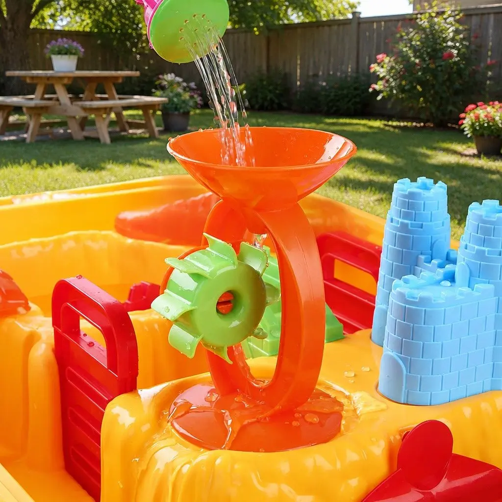 Kids Sand and Water Table Play Set Outdoor Use 62 x 43 x 53cm