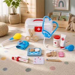 Kids Doctor Nurse Pretend Play Set – 16 Pieces