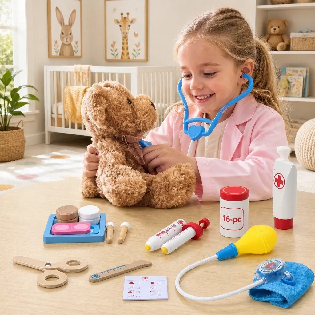 Doctor Pretend Play Set for Kids 16 Pieces