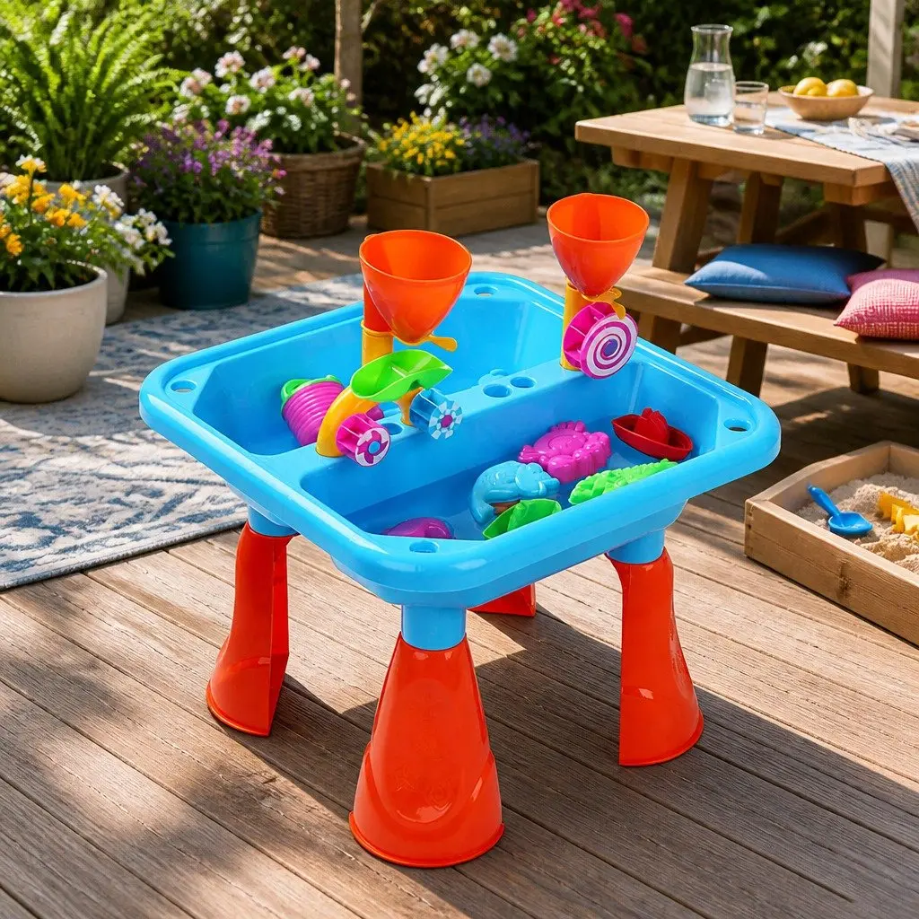 Kids Sand and Water Table Outdoor Play Set with Accessories Toys for Toddlers