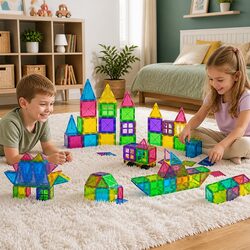 Magnetic Tiles Building Blocks Set - Specifications Included