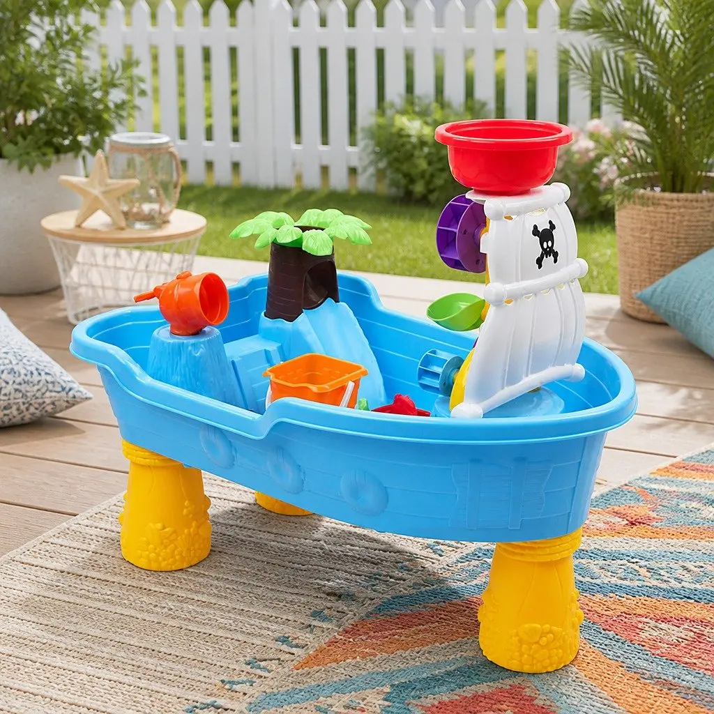 Kids Pirate Ship Sand Water Table