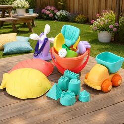 Kids Sand and Water Table Play Set: 16-Piece Details