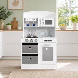 Wooden Kitchen Play Set Specifications: Durable & Fun