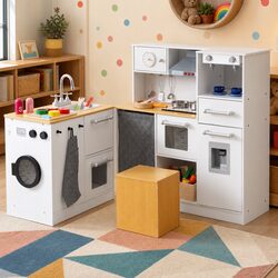 Kids Wooden Kitchen Playset Dimensions and Specifications