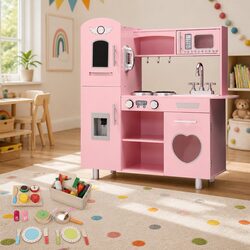 Wooden Kids Kitchen Play Set: Specs and Features Overview