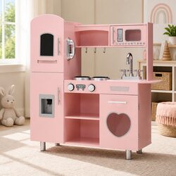 Kids Wooden Kitchen Play Set - Specs and Details