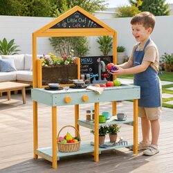 Kids Mud Kitchen Playset - Dimensions 110.5 x 67 x 35.5cm