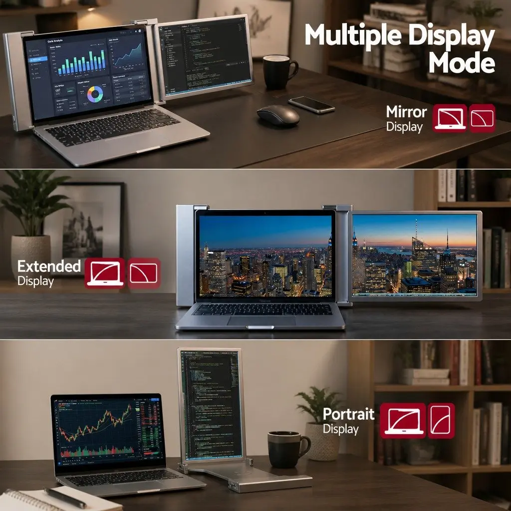 14 Inch Portable Laptop Screen Extender 1080P IPS