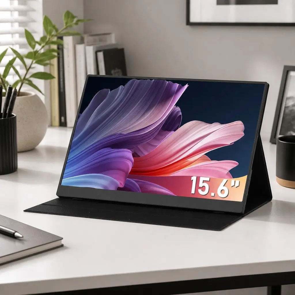 15.6 Inch Portable Monitor for Gaming and Work FHD 1080P IPS Display