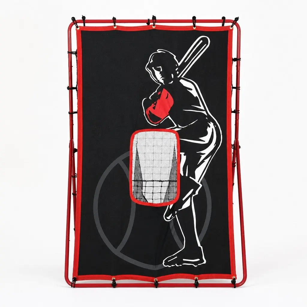 Baseball Pitching Net Target Rebound Training Aid 2 in 1 Hitter Practice Kit