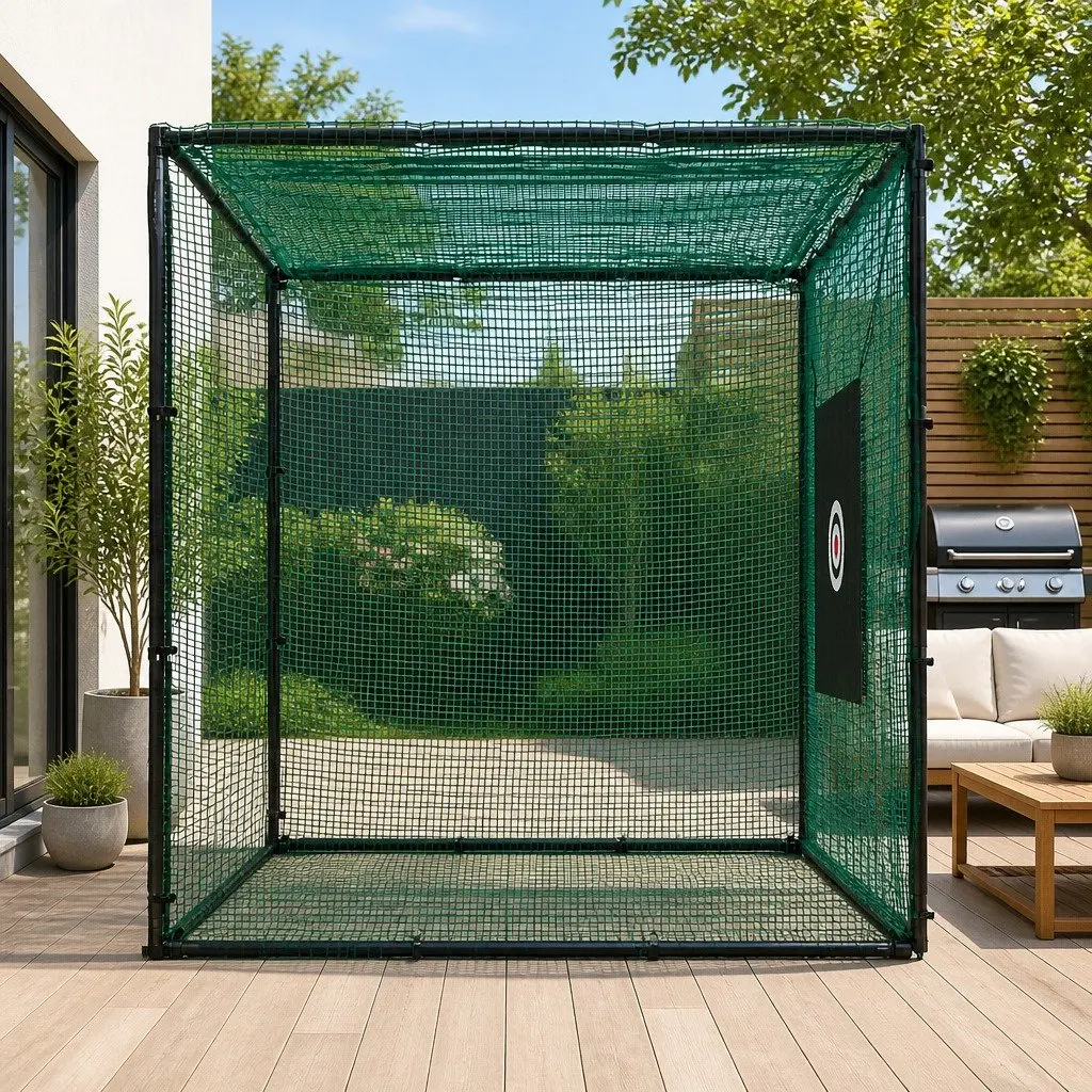 3m Golf Practice Net Cage with Steel Frame