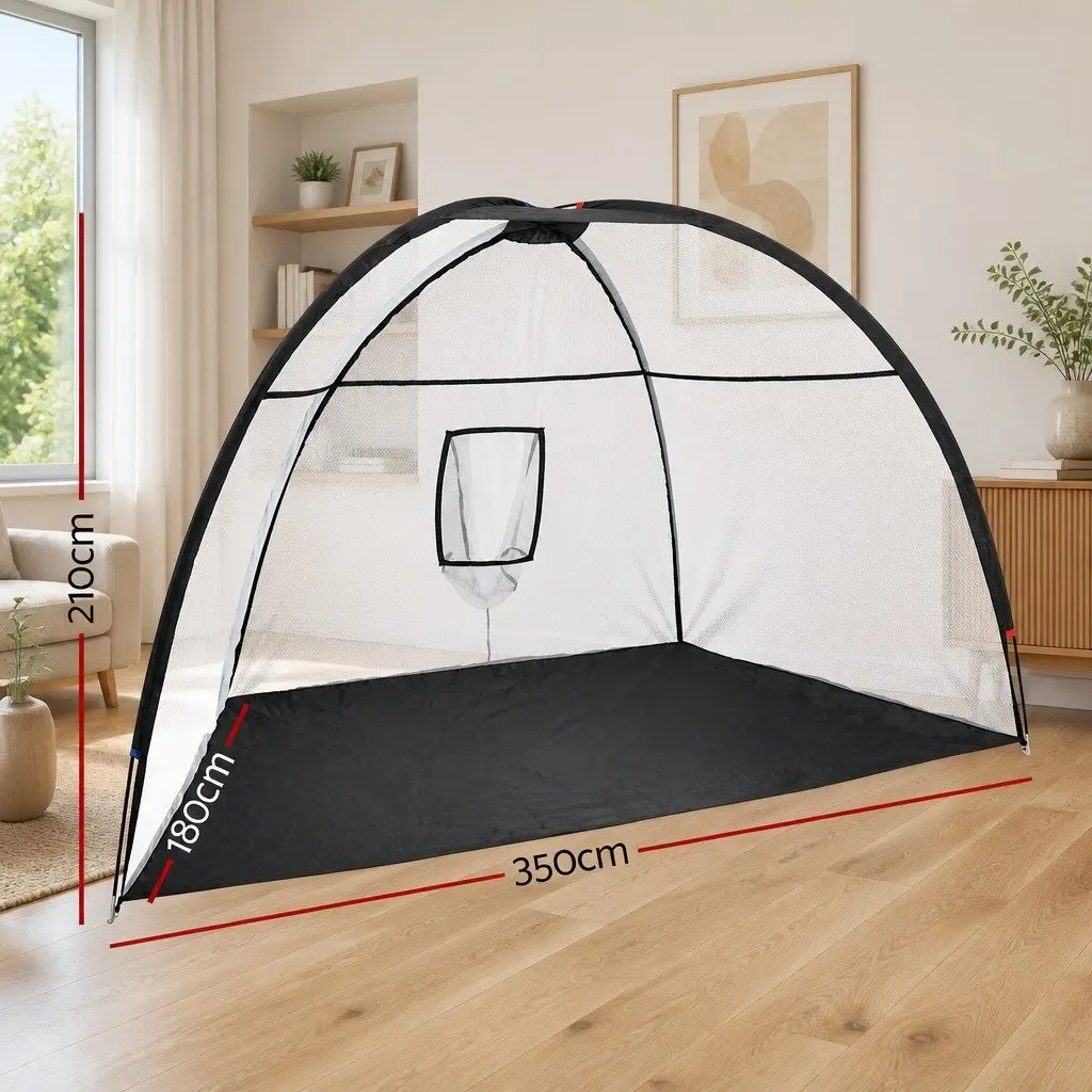 Golf Practice Net Outdoor 3.5m Portable Training Aid for Swing Training