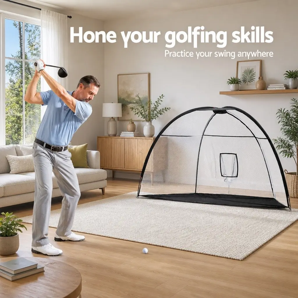 Golf Practice Net Outdoor 3.5m Portable Training Aid for Swing Training