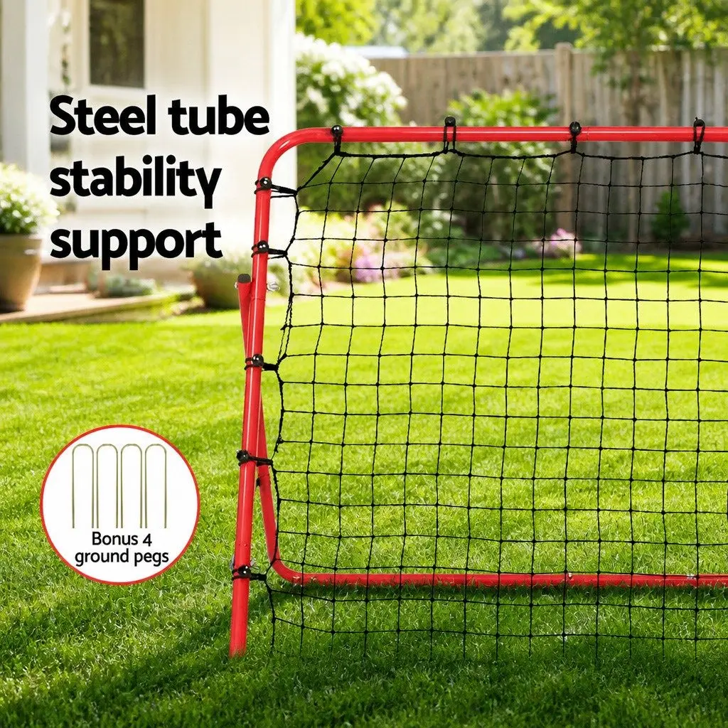 Portable Soccer Rebound Net Training Aid for Indoor and Outdoor Use 100 x 81 x 100 cm Red