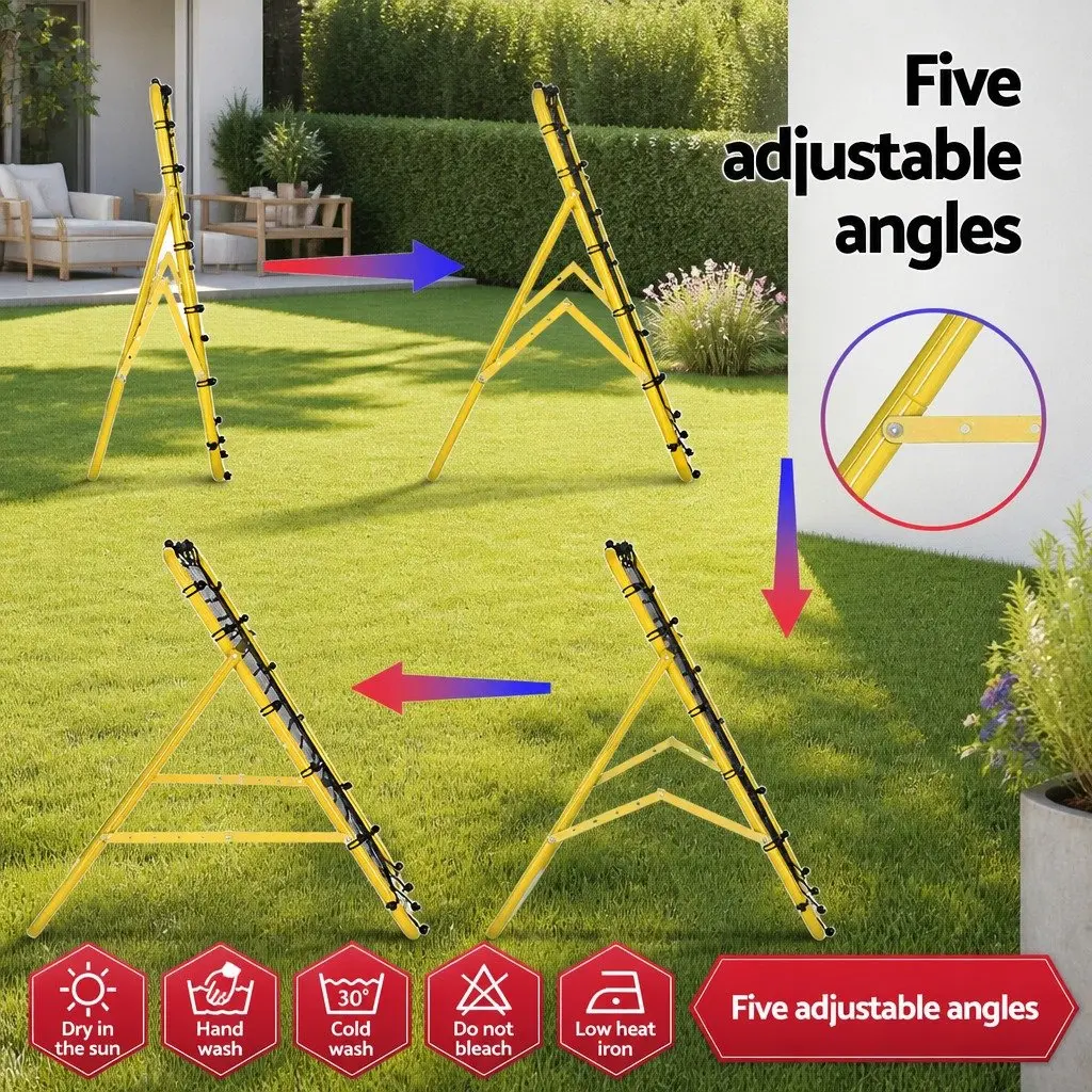 Portable Soccer Rebound Net Training Goal Indoor Outdoor 100 x 81 x 100 cm Yellow
