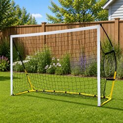 Portable Soccer Goal Net 3.6m Football Training Sports Rebounder Quick Setup